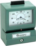heavy duty manual time recorder - acroprint 125rr4: month, date, hour (0-23) & hundreths clock logo