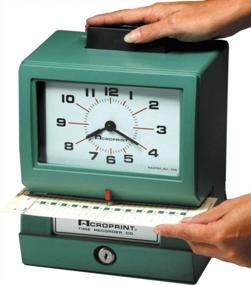 img 1 attached to Heavy Duty Manual Time Recorder - Acroprint 125RR4: Month, Date, Hour (0-23) & Hundreths Clock