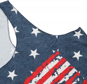img 1 attached to Show Your Patriotism With Our Women'S USA Tank Tops - Perfect For 4Th Of July And Summer!