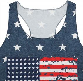 img 3 attached to Show Your Patriotism With Our Women'S USA Tank Tops - Perfect For 4Th Of July And Summer!