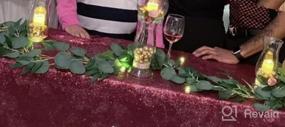 img 5 attached to Gorgeous Gold Sequin Tablecloth - 90X132In Rectangle For Birthday, Wedding & Christmas Parties!