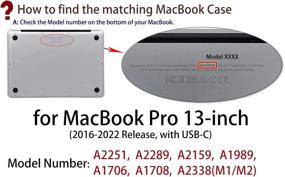 img 3 attached to Protect Your MacBook Pro 13 Inch With UESWILL Marble Case – M2 M1 2022 2021-2016 A2338 A2289 A2251 A2159 A1989 A1706 A1708
