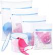 🧺 plusmart delicate clothes laundry wash bag: mesh lingerie bag set for delicates, bras, underwear - 5 pack logo