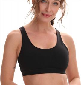 img 4 attached to Comfortable And Supportive Sports Bras For Women: Perfect For Yoga, Running, And Fitness Workouts
