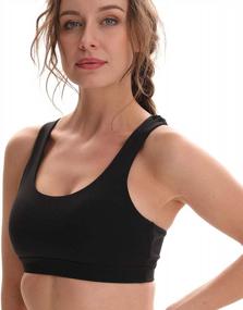 img 1 attached to Comfortable And Supportive Sports Bras For Women: Perfect For Yoga, Running, And Fitness Workouts