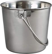 1 quart heavy stainless steel round bucket for pets - advanced pet products logo