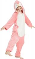 abenca пингвин onesie детский костюм животного пижамы для девочек цельная плюшевая одежда для сна косплей хэллоуин рождество логотип