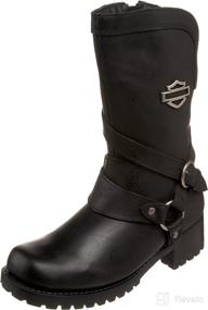 img 4 attached to 👢 Harley-Davidson Women's Water-Resistant Amber Boot