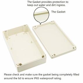 img 1 attached to Protect Your Electrical Projects With Zulkit'S Waterproof Junction Box - IP65 Enclosure, Gray, And Universally Compatible!