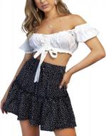 мило и шикарно: юбка с оборками и цветочным принтом alelly's с высокой талией для идеального пляжного отдыха логотип