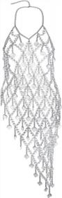 img 4 attached to Boho Crystal Body Chain Dress: The Ultimate Festival Jewelry For Women