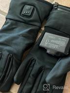 img 1 attached to Rechargeable Heated Glove Liners For Women Men - Perfect For Work, Skiing, Fishing & Hunting! review by Drake Burroughs