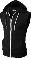 h2h mens casual slim fit zip-up sleeveless hoodie lightweight workout tank tops gym hoodies логотип