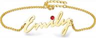 personalized name bracelet for women in 10k, 14k, and 18k real gold logo