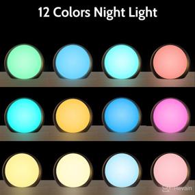 img 2 attached to 🌙 iDealSleep Sound Machine: Sleep White Noise with 30 Soothing Sounds, 36 Volume Levels & 12 Color Night Lights – Perfect for Adult, Baby, Home, and Travel (Black)