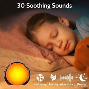 img 3 attached to 🌙 iDealSleep Sound Machine: Sleep White Noise with 30 Soothing Sounds, 36 Volume Levels & 12 Color Night Lights – Perfect for Adult, Baby, Home, and Travel (Black)