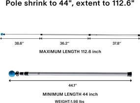 img 1 attached to Alvantor Adjustable Aluminum Telescoping Poles With Round Pad For Screen House, Bubble Tent, And Vendor Booths