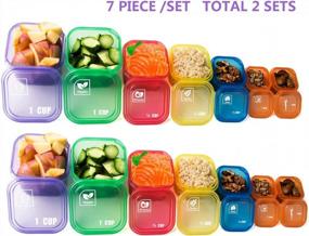 img 2 attached to Effortlessly Achieve Your Weight Loss Goals With The 21 Day Portion Control Container Kit - 14 Pieces