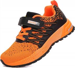 img 4 attached to KUBUA Kids Running Shoes: Lightweight, Breathable Sneakers For Boys & Girls!