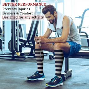 img 2 attached to 8 Pairs Of CHARMKING Compression Socks For Improved Athletic Performance And Circulation - Best For Running And Cycling (15-20 MmHg For Women And Men)