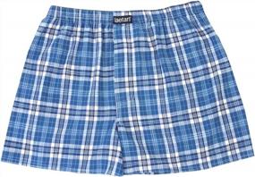 img 1 attached to Ultimate Comfort: LAETAN Men'S 4 Pack Soft Cotton Poplin Boxers, Woven Boxer Shorts, Boxer Briefs