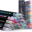 super squiggles double line pen set with 24 outline metallic markers and magic glitter drawing pens for diy sketching, greeting cards, crafts, posters, and painting - perfect child color pen logo