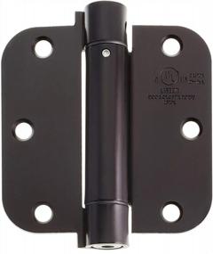 img 3 attached to 3-1/2" Self-Closing Spring Door Hinge With 5/8" Radius Corners (2 Pack), UL Listed - Oil Rubbed Bronze By Cauldham.