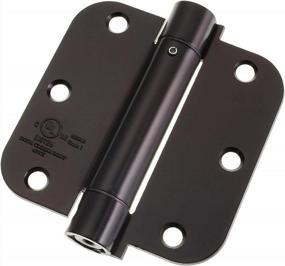 img 4 attached to 3-1/2" Self-Closing Spring Door Hinge With 5/8" Radius Corners (2 Pack), UL Listed - Oil Rubbed Bronze By Cauldham.