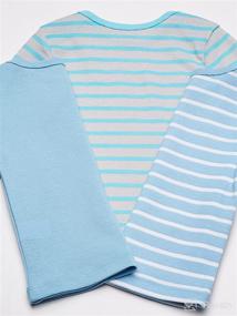 img 1 attached to 👕 Hanes Girls' Baby Flexy Long Sleeve Crew Tees - Ultimate 4 Pack