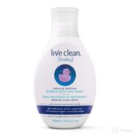 🛁 live clean baby bubble bath and wash: calming bedtime bliss with 10 oz of gentle care logo