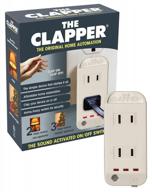the clapper smart home technology - original sound activated on/off light switch device for kitchen, bedroom, tv, and appliances - 120v wall plug - as seen on tv home gift - optimize your home! logo