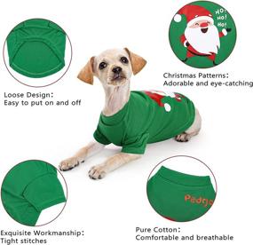 img 3 attached to Pedgot 3 Pack Dog Christmas Shirt - Santa Claus, Snowman, Elf - Xmas Clothes Printed Puppy T-Shirt Cosplay Pet Apparel for Small Dogs and Cats Dress Up Cosplay Gifts (Size: S)