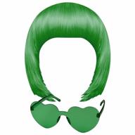 neon-colored short bob wig and sunglasses set by miahart - perfect for cosplay, parties, bachelorettes, and halloween decorations logo