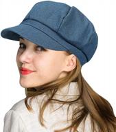 stylish and versatile: wetoo women's peaked newsboy cap for a fashion-forward look logo