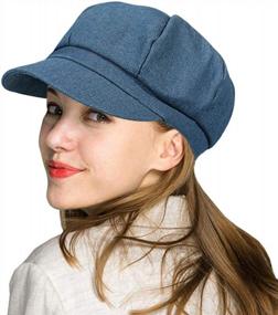 img 4 attached to Stylish And Versatile: WETOO Women'S Peaked Newsboy Cap For A Fashion-Forward Look