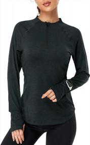 img 4 attached to Stay Comfortable And Stylish With Meegsking Women'S Long Sleeve Workout Tops