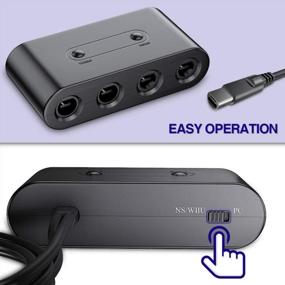 img 2 attached to Адаптер контроллера BENGOO 3-в-1 для Nintendo Switch, ПК, Wii U — полная совместимость с Super Smash Bros — драйвер не требуется!
