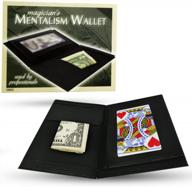 mind reading leather magician's wallet for mentalism magic trick logo