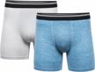 2-pack gildan men's performance driftknit modern boxer briefs underwear logo