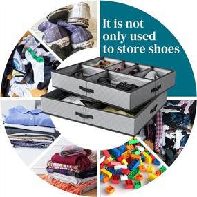 img 2 attached to Maximize Your Closet Space With SOLEDI Underbed Shoes Storage - Adjustable Dividers For Easy Organization