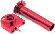 🏍️ premium red 7/8'' cnc aluminum motorcycle grips - enhanced handle throttle settle grip for pit dirt bike motocross (22mm) логотип