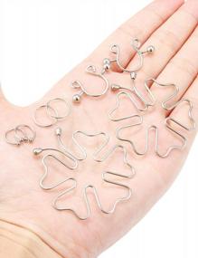 img 1 attached to Non-Piercing Nipple Rings For Women: Jenxnjsjo Fake Nipple Rings & Faux Piercings!