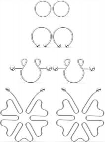img 3 attached to Non-Piercing Nipple Rings For Women: Jenxnjsjo Fake Nipple Rings & Faux Piercings!