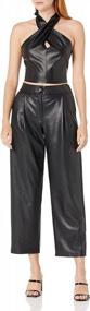 img 2 attached to Women'S Theor Vegan Leather Trouser | Drop Clothing