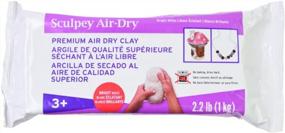 img 4 attached to 🔸 Sculpey Air-Dry White Clay: Non-Toxic, 2.2 lb Bar for Modeling, Sculpting, Handprints, DIY & School Projects