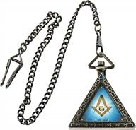 triangular square compass antique freemason logo