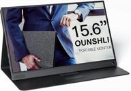 ounshli portable monitor with 1920x1080p, flicker-free display, tilt adjustment, and built-in speakers - ons-p15a logo