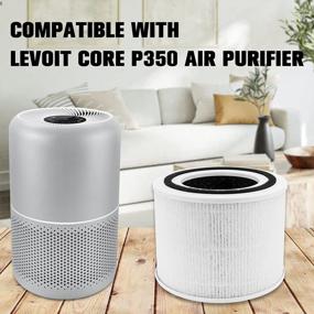 img 3 attached to Keep Your Home'S Air Clean With Core P350-RF H13 True HEPA Replacement Filters - Compatible With LEVOIT Core P350 Pet Care Air Purifier