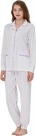 comfortable and cozy: keyocean women's cotton pajama sets for fall nights logo
