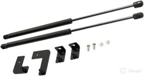 img 1 attached to 🔧 TSUBASA Lift Supports for Subaru XV Crosstrek GT 2017-2021 Front Bonnet Hood - Carbon Fiber Gas Charged Shock Dampers Spring Struts Bar (2 PCS) in Black